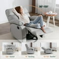 Alwalue Small Rocking Recliners Chair with Adjustable Footrest for Small Spaces Swivel Rocker