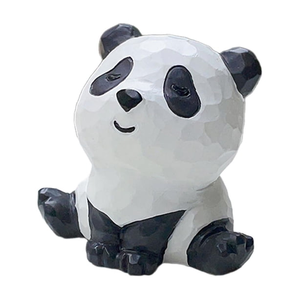 Figura de panda, accesorio decorativo para coche, estatua de panda para coche, patio, escritorio. Estilo B