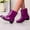 Purple, variant on Gspmoly Womens Rain Boots, Women'S Casual Mid-Calf Rain Boots - Waterproof Pvc Spring & Summer Work Boots with Low Heel, Durable & Easy to Clean, Classic Color, Sizes 35-40 Rain Boots Women