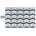 thumbnail image 3 of PKQWTM Chevron Anchors Blue White Book Cover Book Protector Book Sleeve Book Pouch Book Bag 6x9 inch, 3 of 4