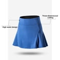thumbnail image 4 of Falda deportiva para mujer Cintura alta Bolsillo de secado rápido Forro con volantes, 4 of 7