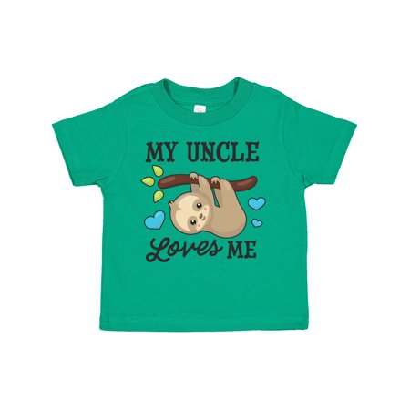 

Inktastic My Uncle Loves Me with Sloth and Hearts Boys or Girls Toddler T-Shirt