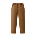 thumbnail image 4 of Nskgu Boys Casual Pants Elastic Waist Straight Leg Pull On Dressy with Side Pockets for Big Kids, 4 of 6