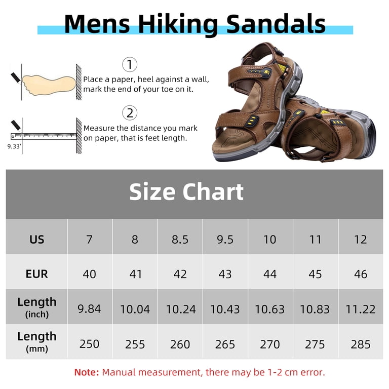 CAMEL CROWN Mens Leather Hiking Sandals Outdoor Beach Sports  display picture 2
