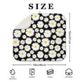 thumbnail image 4 of Daisy Dish Drying Rack Mat for Kitchen Microfiber Absorbent Pad Foldable Floral Counter Drainer Mat Spring Summer 16x18 Inch, 4 of 7