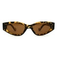 thumbnail image 1 of Women Classy Thick Temple Mod Cat Eye Plastic Sunglasses Tortoise Brown, 1 of 4