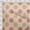 thumbnail image 3 of oneOone Cotton Poplin Pink Salmon Fabric Florals Diy Clothing Quilting Fabric Print Fabric By Yard 42 Inch Wide, 3 of 4