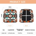 thumbnail image 3 of Colorful Geometric Triangle Diamond Seat Covers for Dining Room Chairs Set Of 4,Stretch Printed Washable Chair Seat Cover with Elastic Ties and Button,Removable Waterproof Couch Cushion Covers, 3 of 6