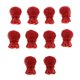 thumbnail image 4 of 10 Unidades Suministros De Artesanía Colgantes Para La Elaboración, Granos Del Espaciador Resulta De La Joyería Haciendo Accesorio Para DI rojo Soledad Colgantes sueltos encantos, 4 of 7