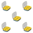 thumbnail image 3 of Transemion Impact-Resistant Pill Case Lightweight And Anti-Corrosion For Travel Sealing Yellow-6 Slots 5Set, 3 of 6