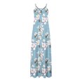 thumbnail image 4 of SMihono Robe d'Été Bohème pour Femmes Grande Taille Robes d'Été pour Femmes Décontractées Boho Imprimé Cerceau Robe Longue Maxi de Plage avec Poches, 4 of 5