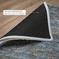 thumbnail image 6 of Addison Rugs Dream Shag Premium Machine Washable Transitional Horizontal Bars Blue Rectangle Rug, 9' x 12', 6 of 8