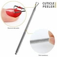 thumbnail image 4 of Cuticle Pusher Remover Kit,Stainless Steel Cuticle Nipper Double Ended Cuticle Pusher, 4 of 4