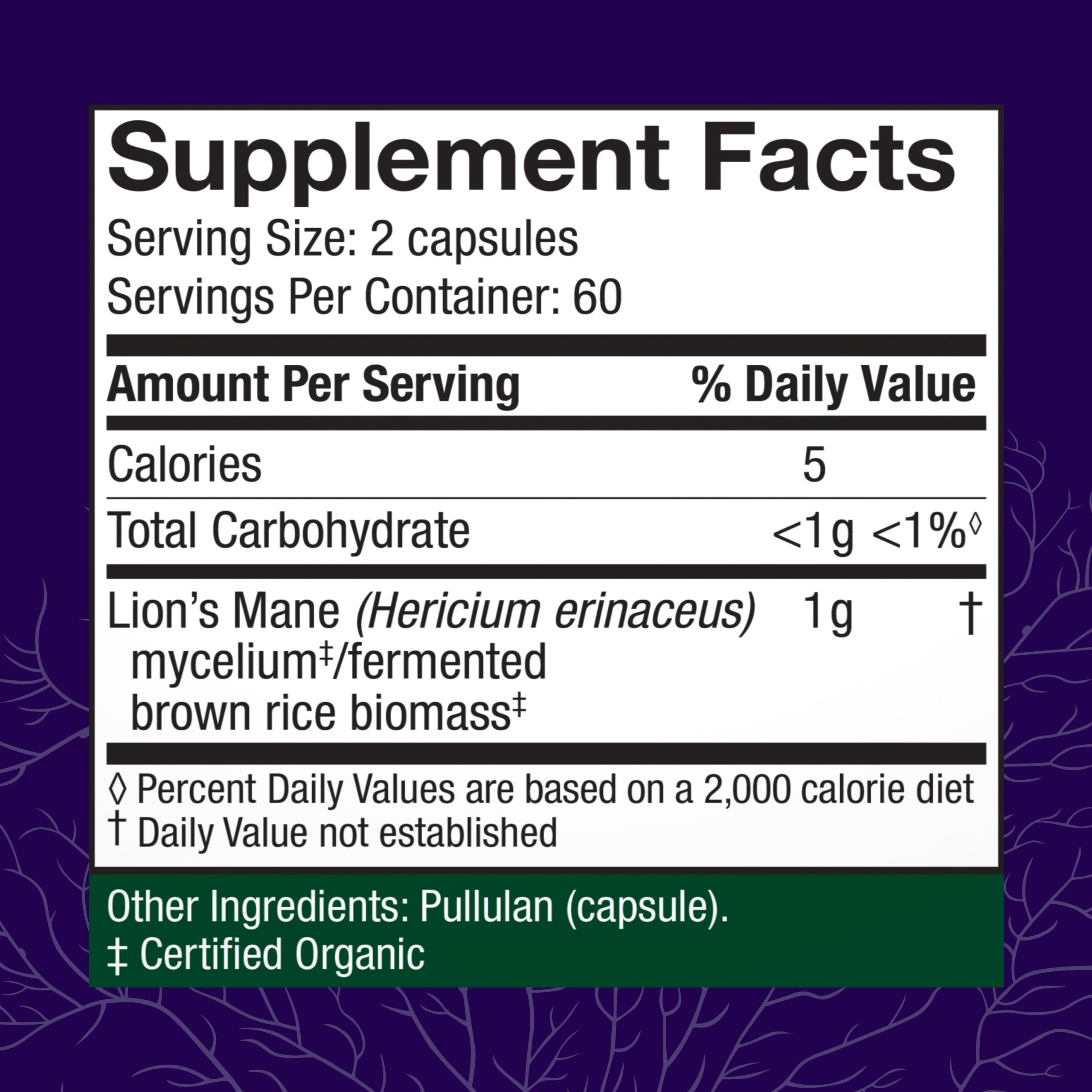 Host Defense Lion's Mane - 120 Capsules (60 Servings)