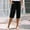 Black, variant on Uqiangy Linen Palazzo Trousers High Waisted Drawstring Capris Women's Linen Wide Leg Capri Pants Cropped Pants Women Boho Capris For Women Linen Cropped Pants Women Linen Capris For Women Beige L