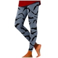 thumbnail image 2 of Womens Halloween Leggings Elastic High Waist Funny Print Slim Fit Lifting Tights Pants Workout Yoga Pants, 2 of 6