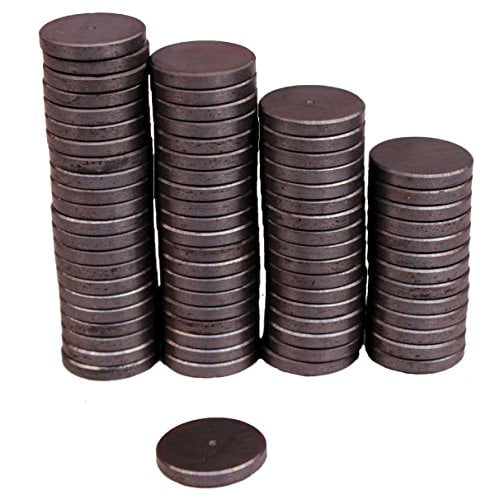 18x4mm-27pcs, Black cutequeen Round Ceramic Industrial ferrite Magnets for Hobbies,Crafts and Science