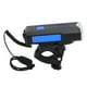 thumbnail image 2 of Luz delantera de bicicleta bicicleta impermeable linterna bocina advertencia USB recargable para ciclismo azul, 2 of 10