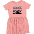 thumbnail image 3 of Inktastic Weekends Are for Racing Race Car Silhouette and Racing Flag Girls Toddler Dress, 3 of 5