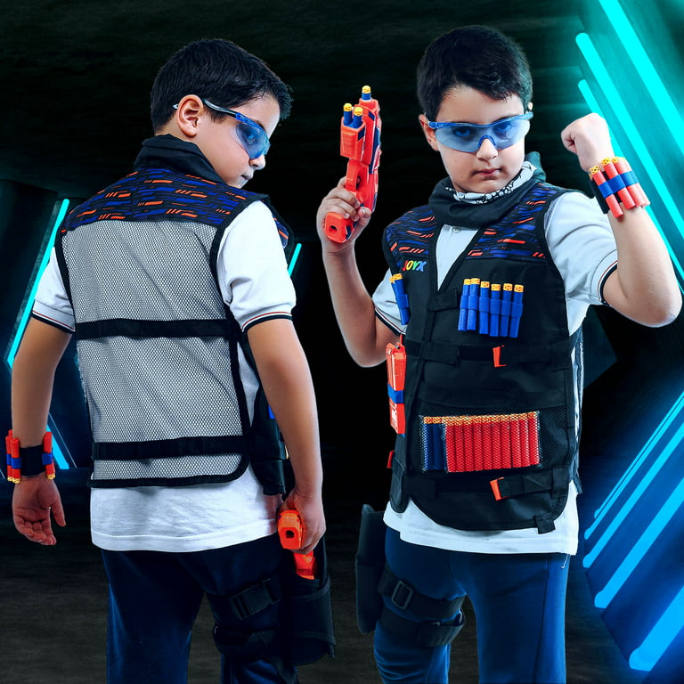 JoyX - Pack de fête pour Nerf Gun - 2 ensembles de gilet tactique