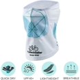 thumbnail image 3 of Cache-Nuque Réutilisable et Lavable pour Hommes et Femmes (Blanc+vert, L), 3 of 4