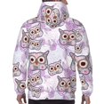 thumbnail image 7 of Wukai Owl And Floral Print Men Hoodies Fleece Sweatshirts Long Sleeve Sweaters Pullover Fall Outfits Winter Clothes-4X-Large, 7 of 7