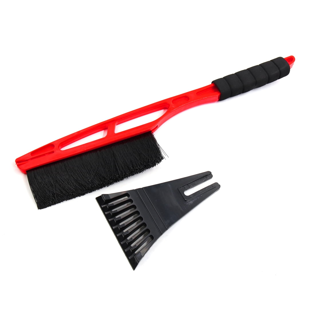 Red Plastic Car Windshield Ice Scraper Snowbrush Shovel Removal Brush Cleaner