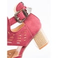 thumbnail image 5 of Womens Low Block Heel Dress Shoe Ladies  Buckle Sandals, 5 of 7