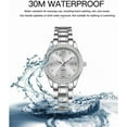 thumbnail image 6 of Womens Watch Luxury Diamond Analog Quartz Wrist Watches Silver Stainless Steel with Date Waterproof Ladies Dress Business Casual Bracelet Watch, 6 of 6