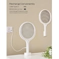 thumbnail image 4 of Tête Tournante Insecte Électrique Raquette Rechargeable Moustique Électrique Anti-Moustique Raquette Électrique Mouche Swatter Tue Mouche Attrape-Mouches, 4 of 5