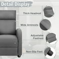 thumbnail image 6 of Vineego Massage Sofa Chair,Adjustable Fabric Recliner Home Theater Seating with Padded Backrest and Thick Seat Cushion ,Gray, 6 of 8