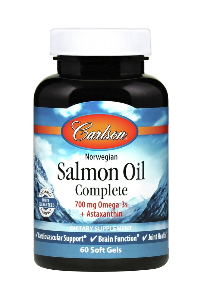 Carlson Salmon Oil Complete, 700 mg Omega3s + Astaxanthin