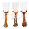 thumbnail image 3 of 3 PCS Fall Wood Bead Garland Halloween Wooden Bead Tassels Ornament Thanksgiving Harvest Farmhouse Wooden Bead Tiered Tray Prayer Wreath Wall Fireplace Hanging Decorations, 3 of 7