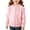 Pink, variant on Girls Knit Cardigan Round Neck Button Down Open Front Long Sleeve Sweater Jacket Stylish Rhinestone Casual Cardigan Sweater