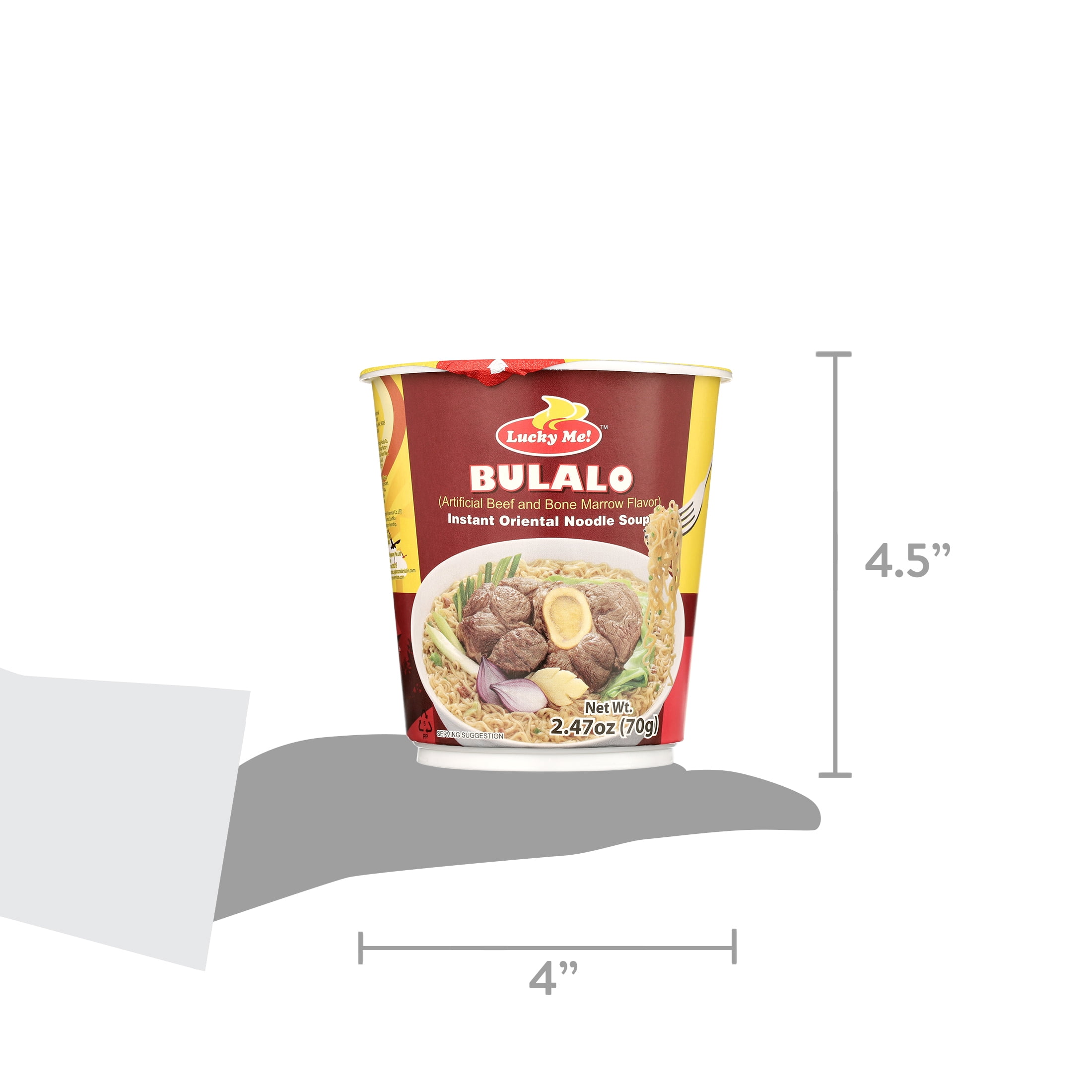 (4 pack) Lucky Me! Supreme Bulalo Instant Mami Noodles, 2.54 oz
