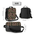 thumbnail image 3 of Cauagu Rose Flowers Insulated Lunch Bag - Reusable Lunch Box Thickened Thermal Leakproof Lunch Tote Bag for Adult Office/Travel Picnic, 3 of 7