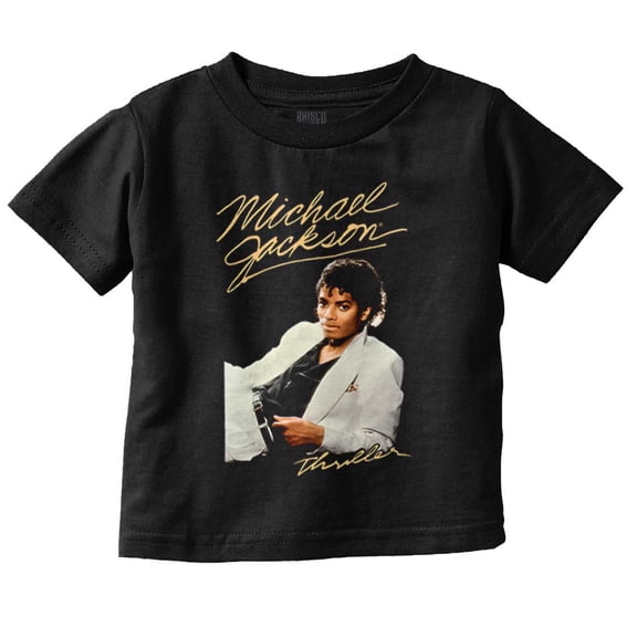 Michael Jackson MJ Thriller Album Toddler Kids Crew Neck Graphic T-Shirt Brisco Brands 6M
