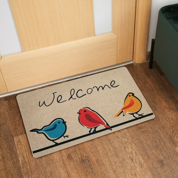 Linen Chest Welcome Birds Doormat