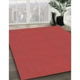 thumbnail image 3 of Ahgly Company Machine Washable Indoor Round Transitional Red Area Rugs, 4' Round, 3 of 7