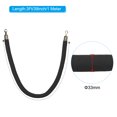thumbnail image 2 of Unique Bargains 3 Feet Black Velvet Stanchion Rope, Crowd Control Barrier Rope with Snap Hook, Golden, 2 of 6