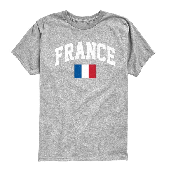 Instant Message - France Flag - Youth Short Sleeve Graphic T-shirt