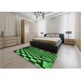 thumbnail image 4 of Ahgly Company Indoor Rectangle Patterned Dark Forest Green Area Rugs, 4' x 6', 4 of 6