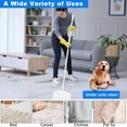 thumbnail image 3 of Kugisaki Long Handle Lint Roller Reusable Washable, Clothes Sticker Roller with 1 Sticky Refill, Pet Hair Remover Cleaner for Floor Household Use, 3 of 8