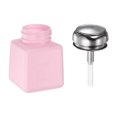 thumbnail image 3 of Uxcell 2 Pcs Alcohol Liquid Press Pumping Dispenser 100ML Nail Polish Remover Empty Bottle Pink, 3 of 5