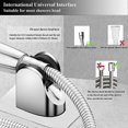 thumbnail image 4 of Shower Head Holder Strong Adhesive Adjustable Handheld Shower Wand Holder No Drilling Wall Mount Bracket, 4 of 5