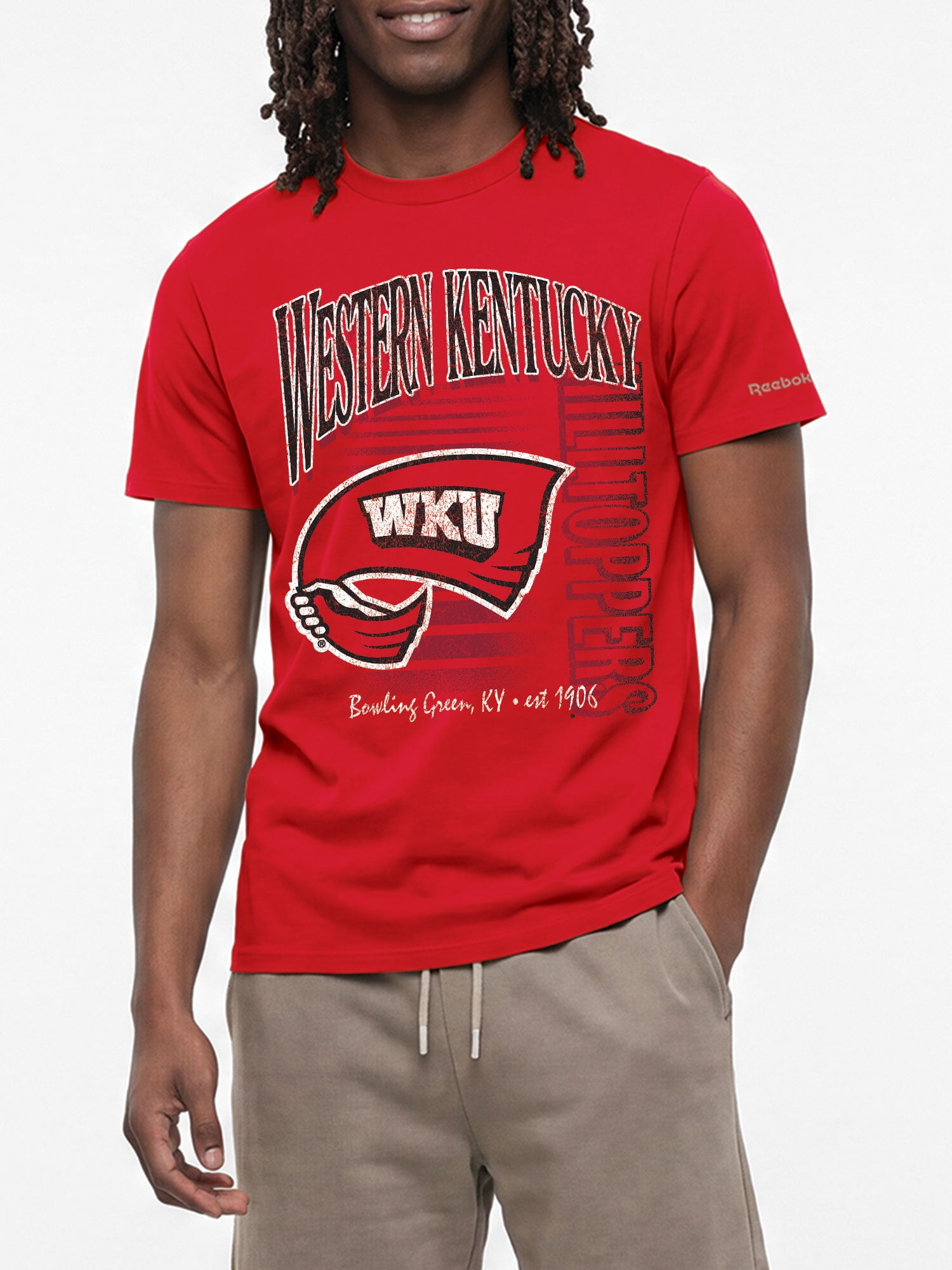 Western Kentucky Hilltoppers Reebok Mens Crew Neck Short Sleeve T-Shirt