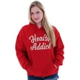 thumbnail image 3 of Health Addict Vegetarian Vegan Diet Unisex Plus Size Hoodie Brisco Brands 2X, 3 of 6