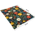 thumbnail image 4 of Pioneer Flower Blanket,Comfortable Soft Flannel Throw Blanket,All Season,Warm Lightweight Blankets for Sofa Bed Couch Living Room Chair,60"x80"(150x200cm), 4 of 4