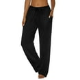 thumbnail image 3 of Ekouaer Women Pajama Pants Comfy Pj Bottom with Pockets Stretch Plaid Sleepwear, 3 of 7