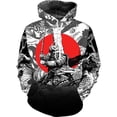 thumbnail image 5 of Sudadera con capucha de samurái japonés con estampado 3D para hombre, sudadera con estampado moderno y personalidad, camisetas de manga larga estilo Harajuku, sudaderas holgadas, 5 of 5